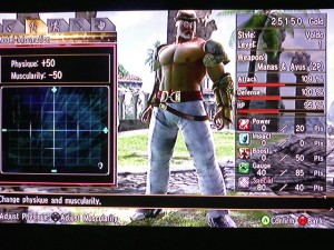 Character creation.