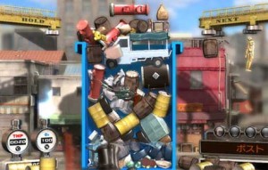 Trash Panic Your bin can fill very quickly if you aren't smashing down all the objects.