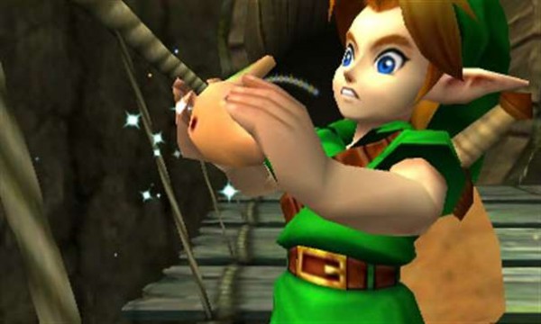 The Legend of Zelda of Time 3DS 5 Checking the ocarina