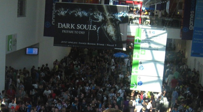 This was just the corridor between halls, all of which heaved with sweaty bodies of excited gamer..