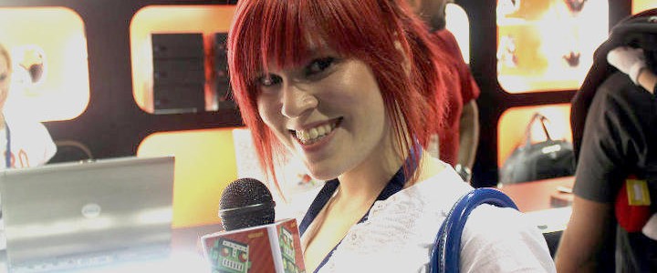 The fantastic Hollie Bennett, previously of Destructoid; talented, knowledgeable and attractive.